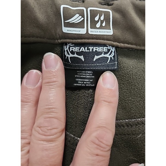 Realtree Camo Pants Soft wind proof/Water-Resistant Scent Control Size L-XL - Picture 4 of 9